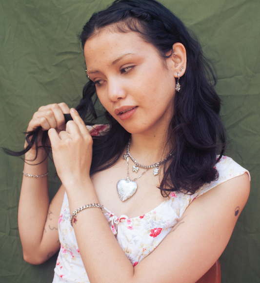 'mabel' locket necklace