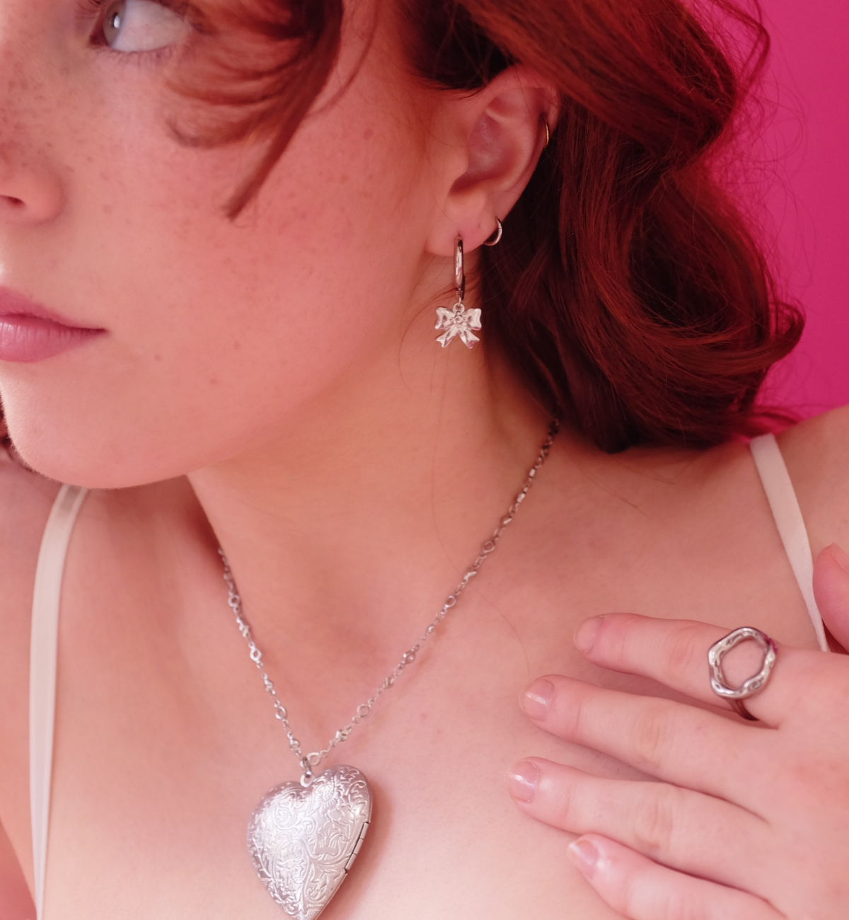 'mabel' locket necklace