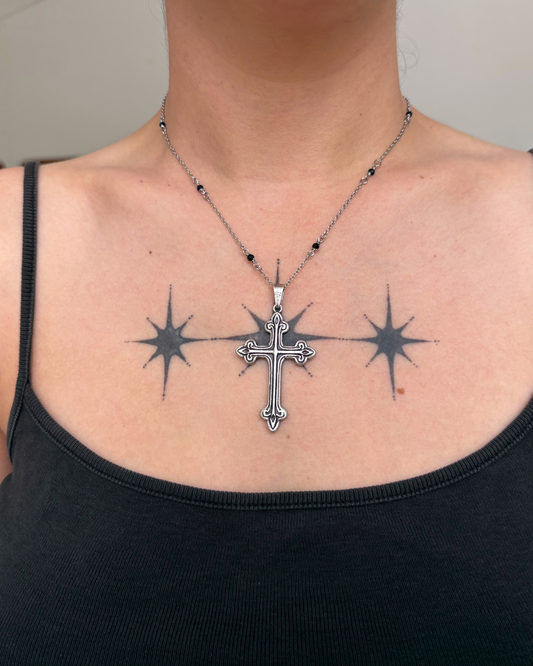 'vera' cross necklace