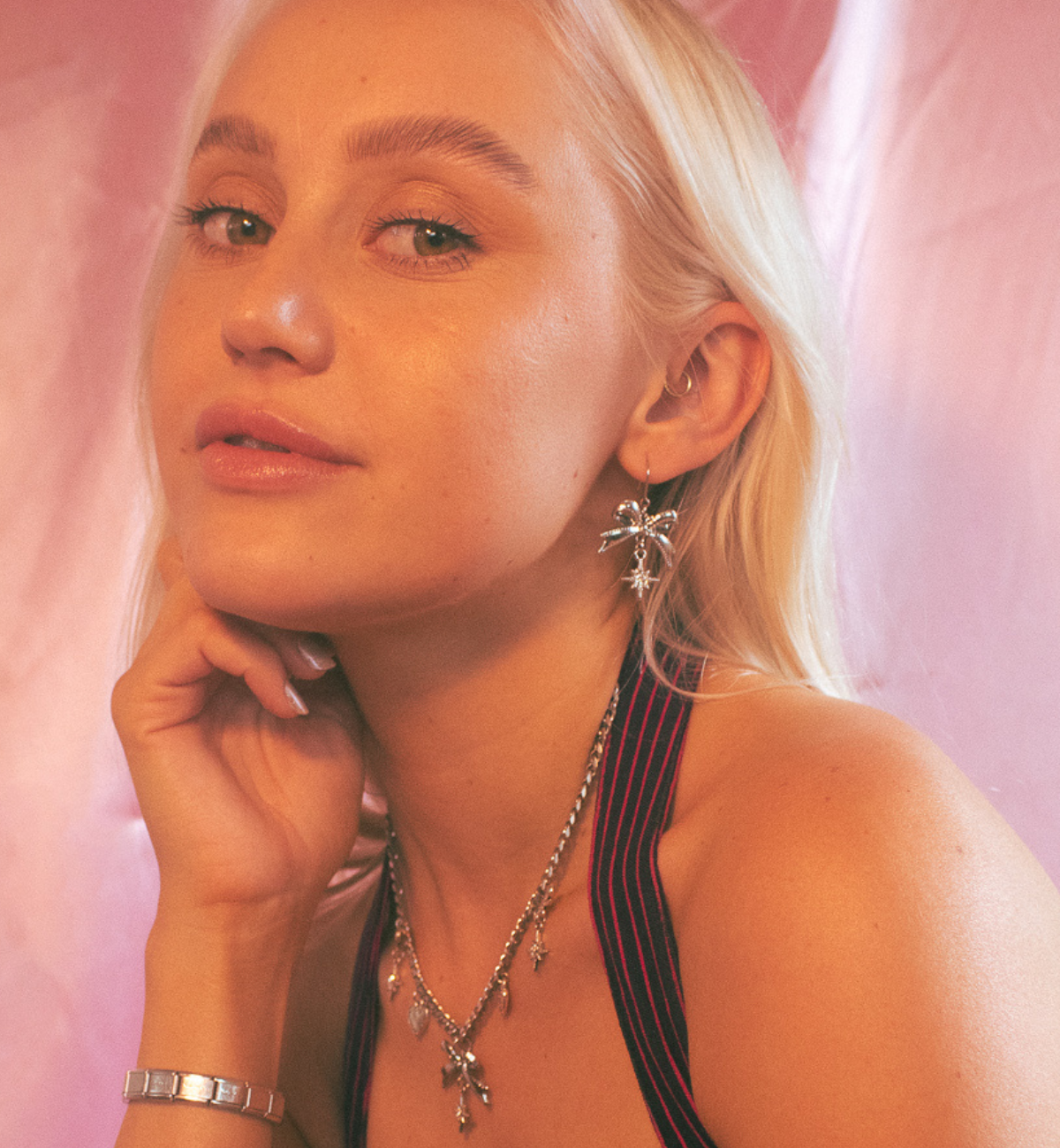 'lady lace' earrings