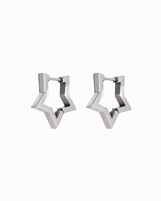 'felix' star huggie earrings