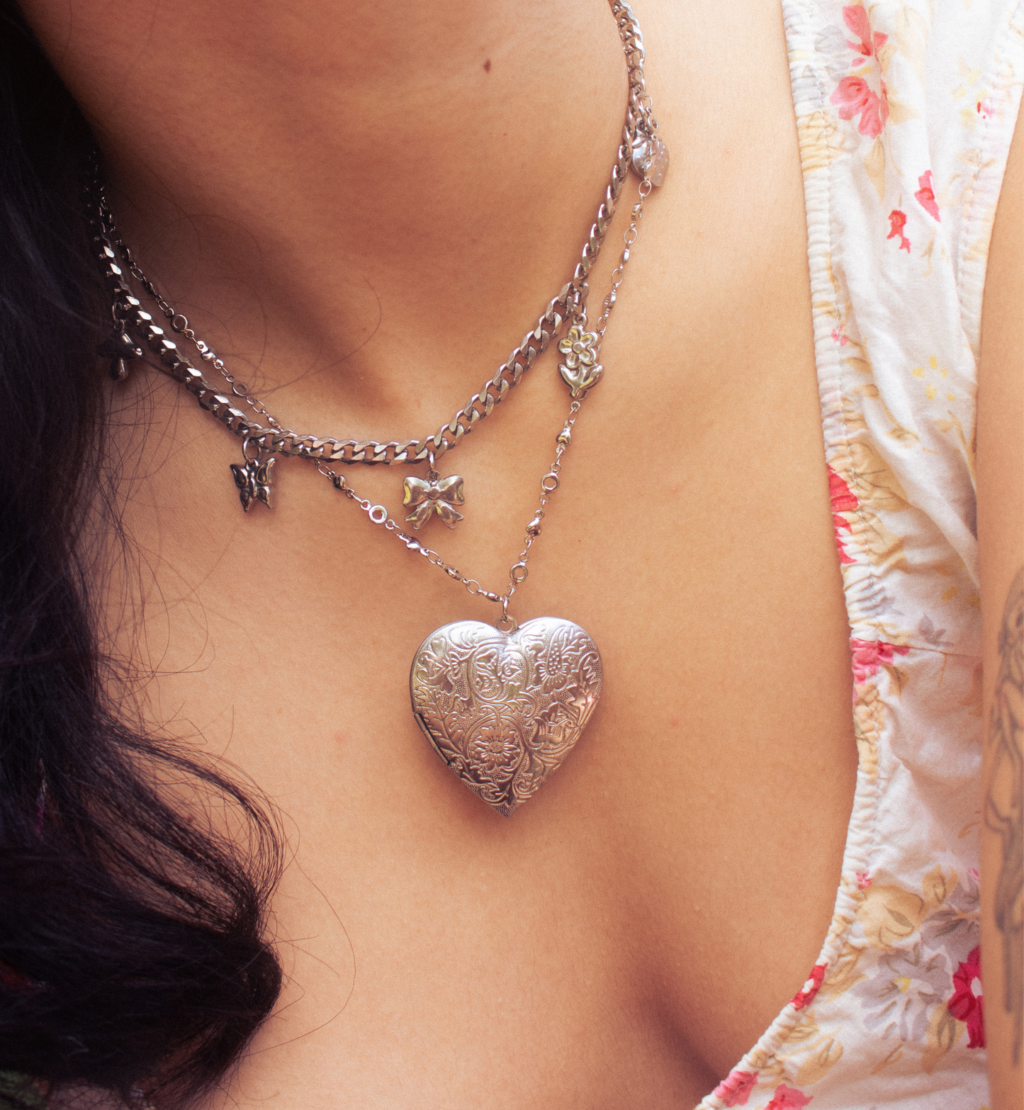 'mabel' locket necklace