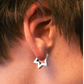 'felix' star huggie earrings