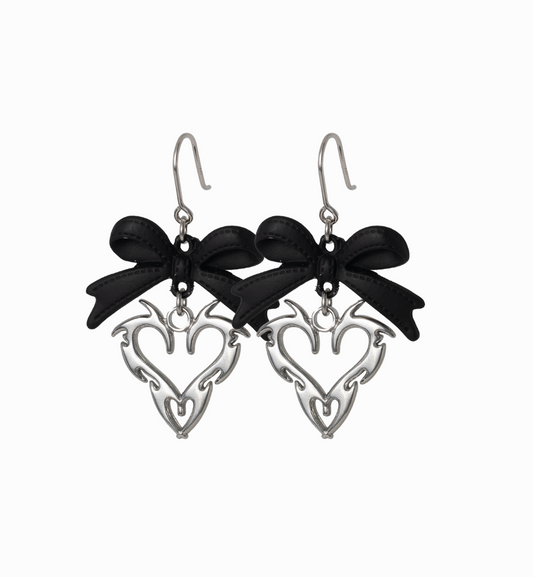 lolita earrings - black