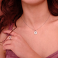 'button' necklace
