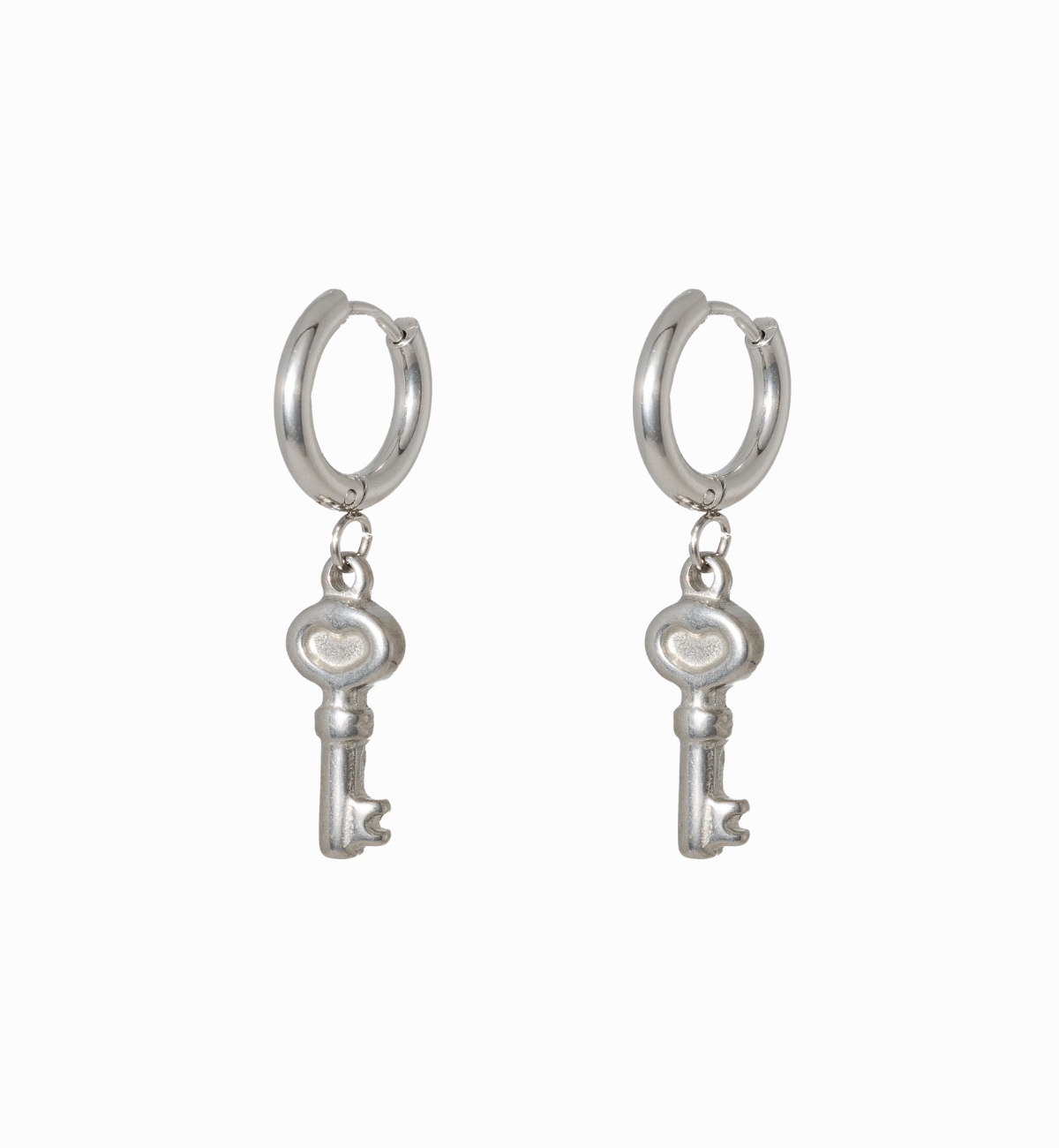 'lock n key' earrings