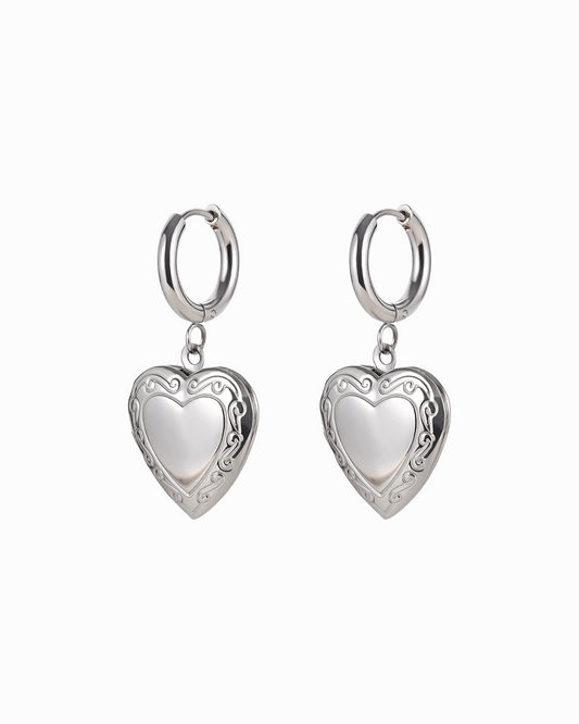'fawn' locket earrings