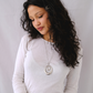 'darcy' hoop necklace