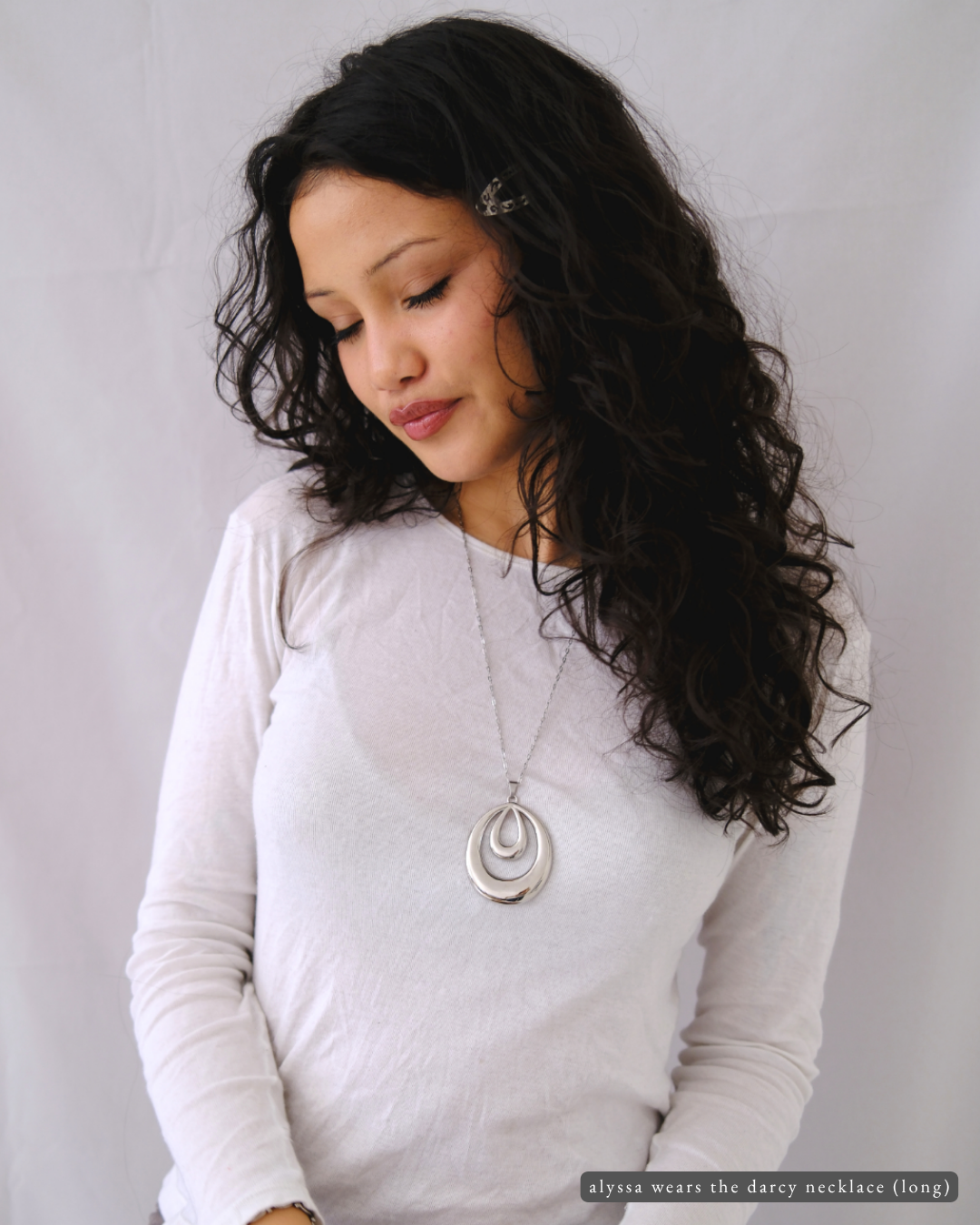 'darcy' hoop necklace