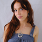 'darcy' hoop necklace