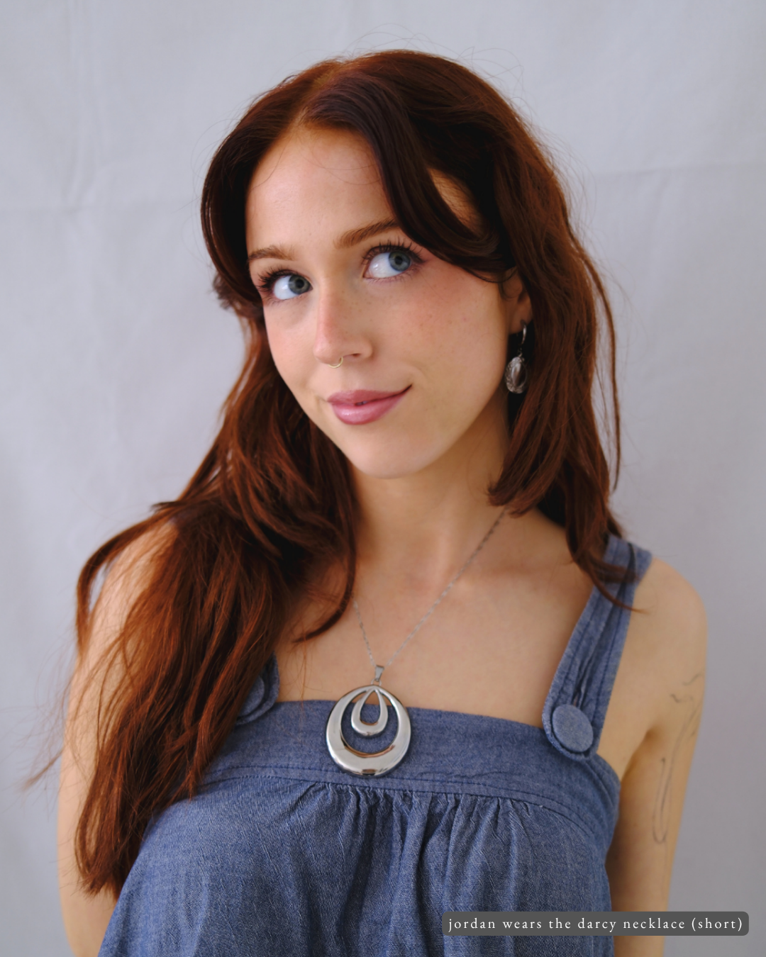 'darcy' hoop necklace