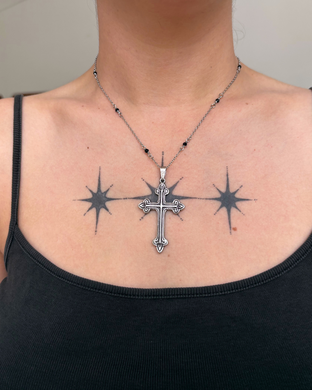 'vera' cross necklace